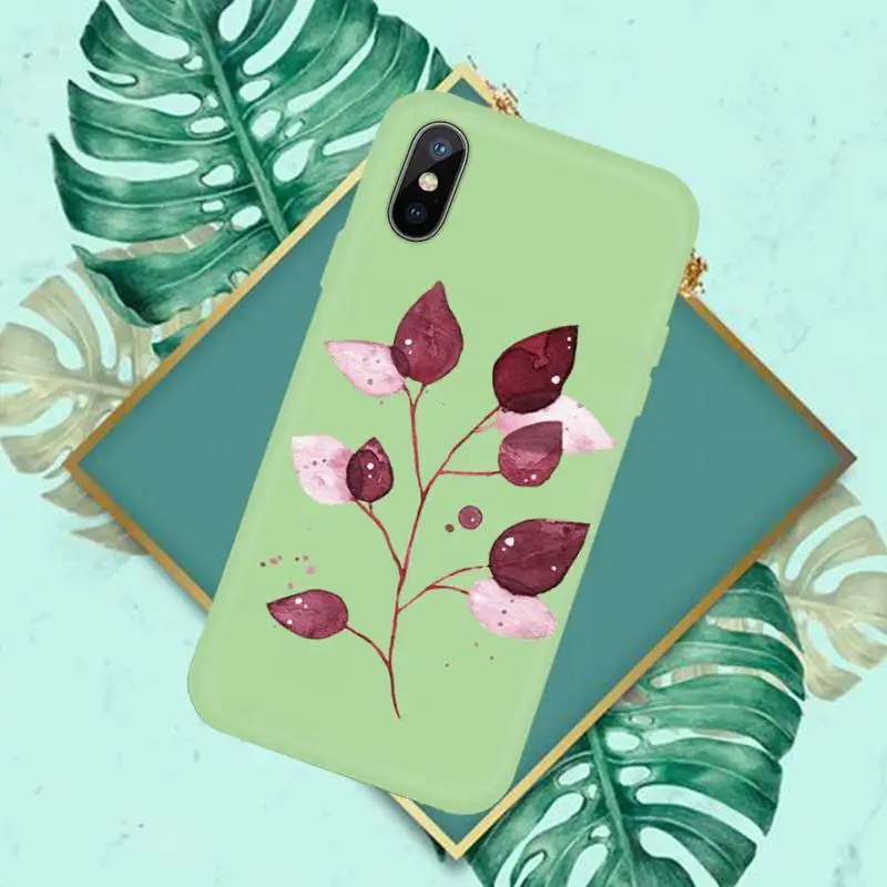 Cute pink leaves Phone Case Green Candy Color for iPhone 11 12 mini pro XS MAX 8 7 6 6S Plus X SE 2020 XR
Cute pink leaves Phone Case Green Candy Color for iPhone 11 12 mini pro XS MAX 8 7 6 6S Plus X SE 2020 XR