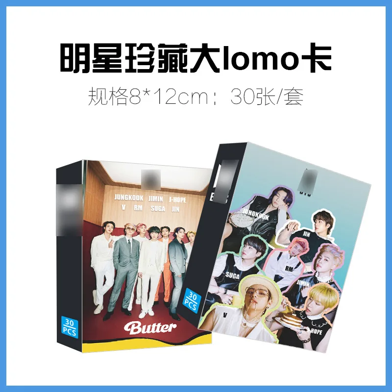 30 Sheets Star Butter New Album Big LOMO Card V JUNGKOOK SUGA JHOPE JIMIN JIN RM Photos Message Greeting Gift BTSS Postcards
30 Sheets Star Butter New Album Big LOMO Card V JUNGKOOK SUGA JHOPE JIMIN JIN RM Photos Message Greeting Gift BTSS Postcards