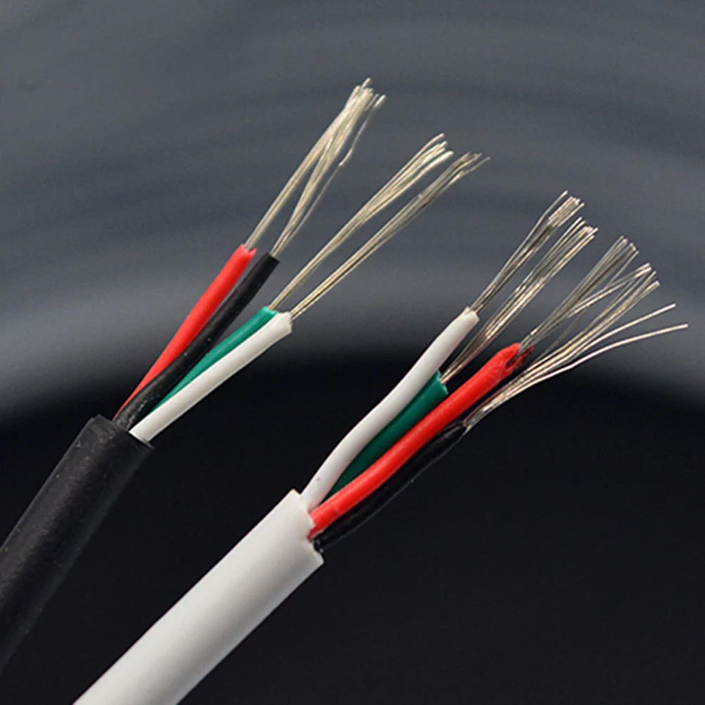 1m PVC 4 Cores Shielded Signal Wire Headphone Cable Cord Black White Dia 3mm DIY USB Cable
1m PVC 4 Cores Shielded Signal Wire Headphone Cable Cord Black White Dia 3mm DIY USB Cable