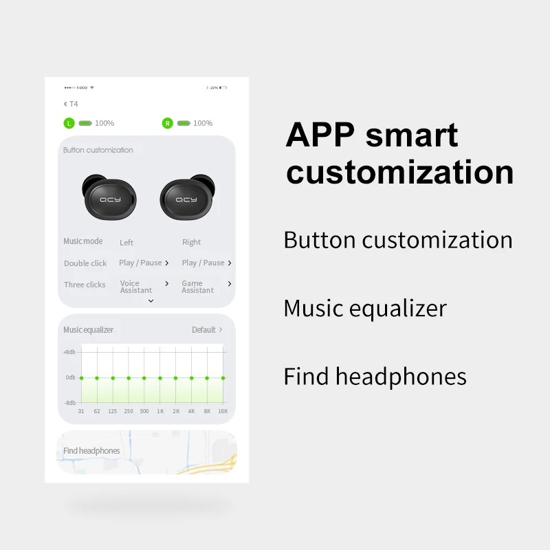 Bluetooth V5.0 Sports Wireless Earphones APP Customization 3D Stereo Headphones Mini in Ear Dual Microphone
Bluetooth V5.0 Sports Wireless Earphones APP Customization 3D Stereo Headphones Mini in Ear Dual Microphone