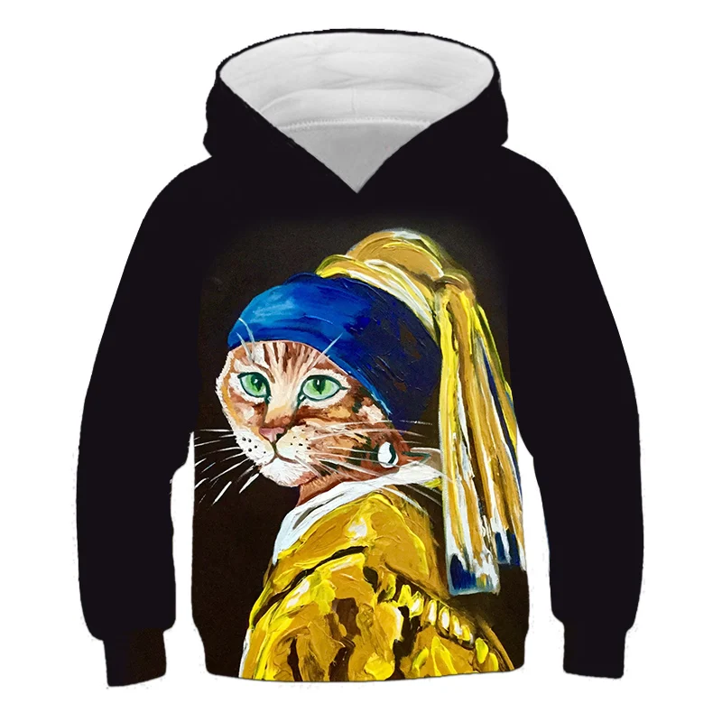 2021 Fall New Hoodie Oil Painting Cat Children 3D Casual Sweater Youth Sports Pullover 4-14TT
2021 Fall New Hoodie Oil Painting Cat Children 3D Casual Sweater Youth Sports Pullover 4-14TT