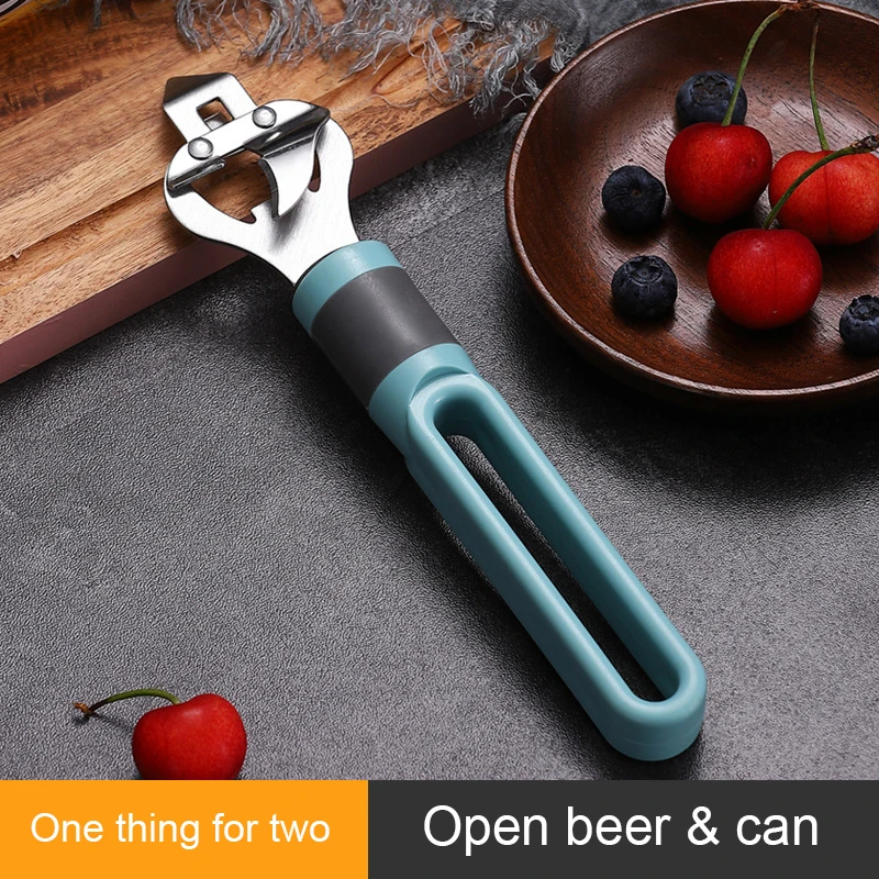 Multifunction Can Opener Stainless Steel Beer Opener Manual Bottle Opener with Plastic Long Handle Kitchen Accessories
Multifunction Can Opener Stainless Steel Beer Opener Manual Bottle Opener with Plastic Long Handle Kitchen Accessories