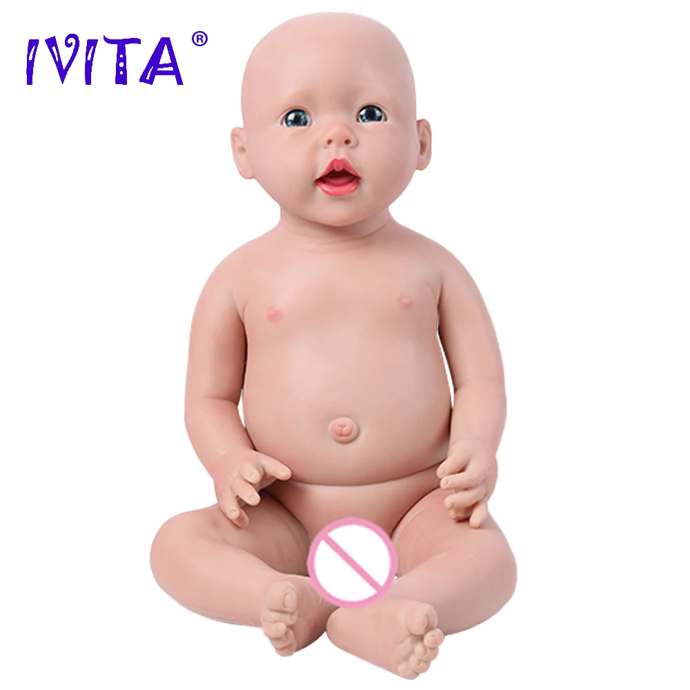 IVITA WB1515 50cm(20inch) 3960g Realistic Silicone Reborn Baby Dolls Lifelike Bebe Early Education Toy Simulated for Children | Игрушки и