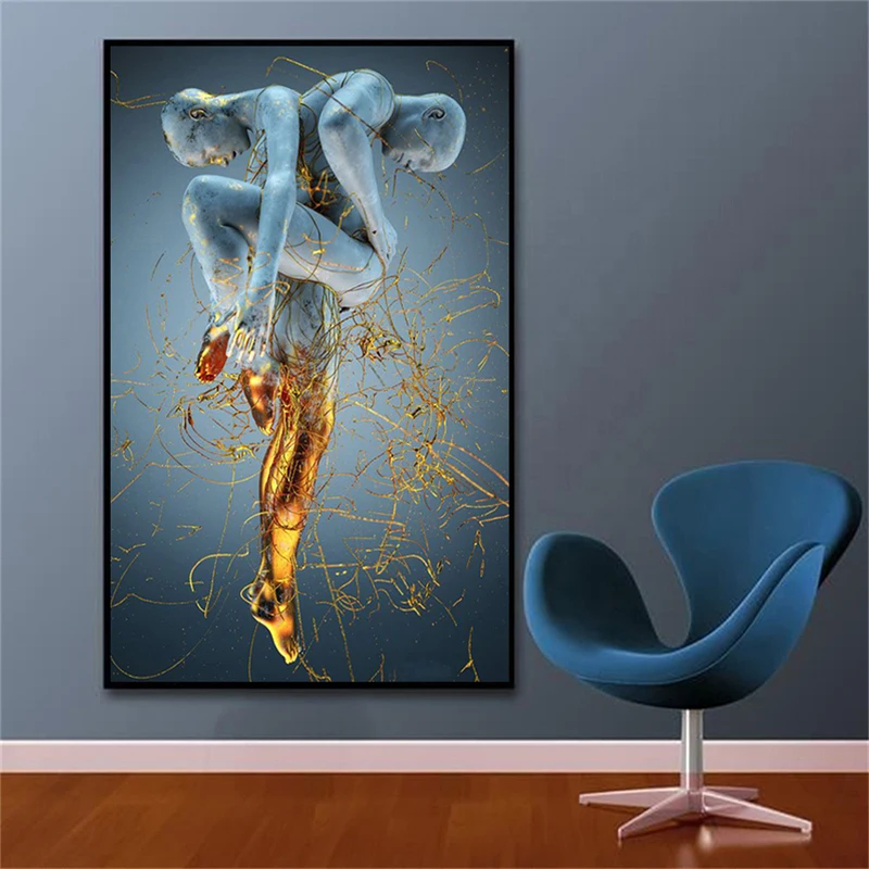 Nordic Couples Metal Figure Statue Wall Art Canvas Painting Lover Sculpture Poster Print Wall Picture for Living Room Home Decor
Nordic Couples Metal Figure Statue Wall Art Canvas Painting Lover Sculpture Poster Print Wall Picture for Living Room Home Decor