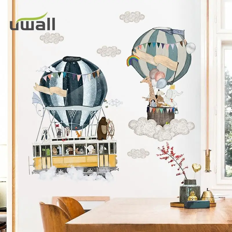 Cartoon Hot Air Balloon Creative Self-Adhesive Wall Stickers Kids Room Decor Sticker Home Bedroom Wall Decor Baby Room Decor
Cartoon Hot Air Balloon Creative Self-Adhesive Wall Stickers Kids Room Decor Sticker Home Bedroom Wall Decor Baby Room Decor