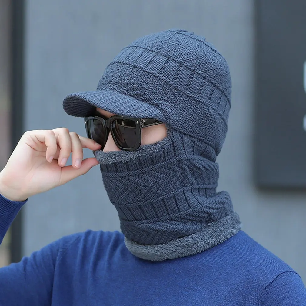 2022 New Winter Men's Hat Warm Ear Protection Windproof Male Scarf Face Mask Integrated Knitted Hat Sun Visors Caps
2022 New Winter Men's Hat Warm Ear Protection Windproof Male Scarf Face Mask Integrated Knitted Hat Sun Visors Caps