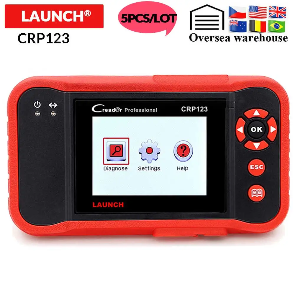 5 шт./лот Launch Creader Crp123 OBD2 диагностический инструмент для ABS/SRS/коробка передач/система двигателя OBD 2 считыватель кодов crp123 PK NT650 Creade 8
5 шт./лот Launch Creader Crp123 OBD2 диагностический инструмент для ABS/SRS/коробка передач/система двигателя OBD 2 считыватель кодов crp123 PK NT650 Creade 8
