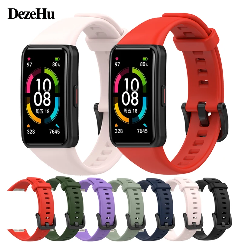 DezeHu Silicone strap Compatible with Huawei Band 6/Honor Band 6 Original replacement smart bracelet for Huawei Band 6 strap
DezeHu Silicone strap Compatible with Huawei Band 6/Honor Band 6 Original replacement smart bracelet for Huawei Band 6 strap
