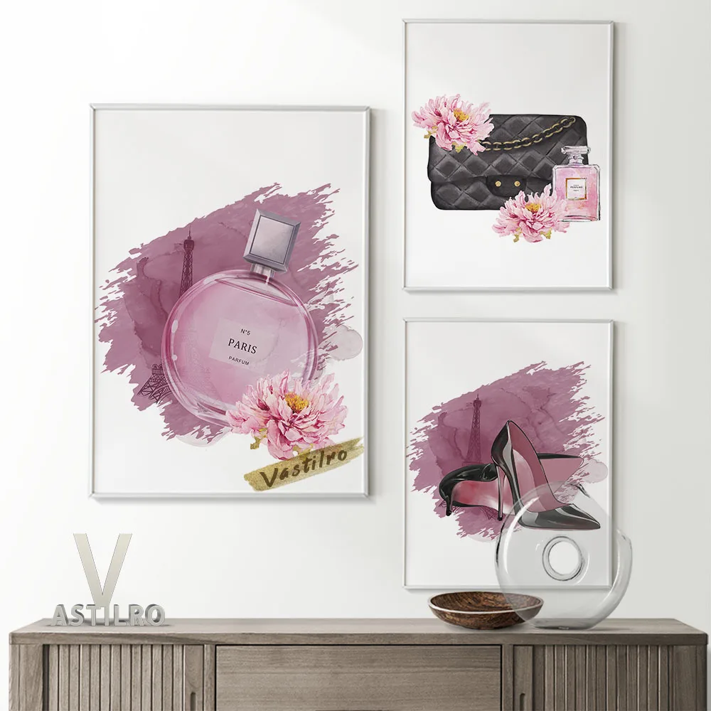 Floral Print Element Fashion Magazine Illustration Design Art Prints Poster Perfume Handbag High Heels Shoes Modern Home Decor
Floral Print Element Fashion Magazine Illustration Design Art Prints Poster Perfume Handbag High Heels Shoes Modern Home Decor