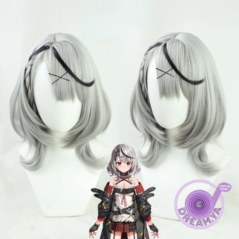 Sakamata Chloe Cosplay Wig VTuber Hololive Youtuber Gray Black Mixed Short Braided Synthetic Hair Heat Resistant Halloween Party
Sakamata Chloe Cosplay Wig VTuber Hololive Youtuber Gray Black Mixed Short Braided Synthetic Hair Heat Resistant Halloween Party