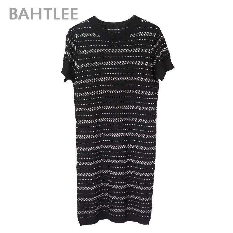 BAHTLEE Summer Women Tencel Straight Dress One-Piece Dress Knitted Jumper Short Sleeves O-Neck
BAHTLEE Summer Women Tencel Straight Dress One-Piece Dress Knitted Jumper Short Sleeves O-Neck