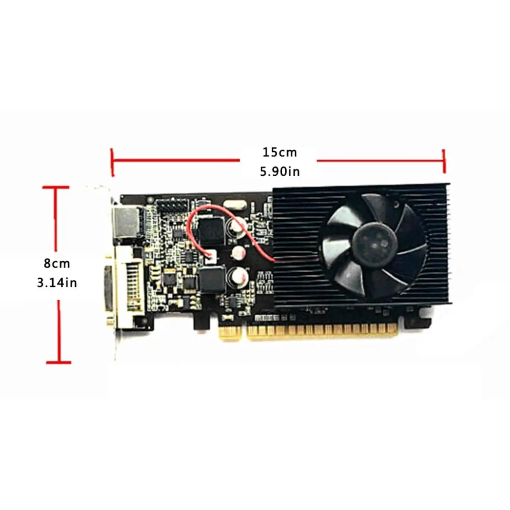

GT730 2GB Graphics Card 64Bit GDDR3 GT 730 2G D3 Game Video Cards for NVIDIA GeforceHDMI Dvi VGA Video Card