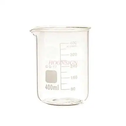 

Стеклянный стакан 400 мл, термостойкий, лабораторный, медицинский, термостойкий, мерный стакан со шкалой