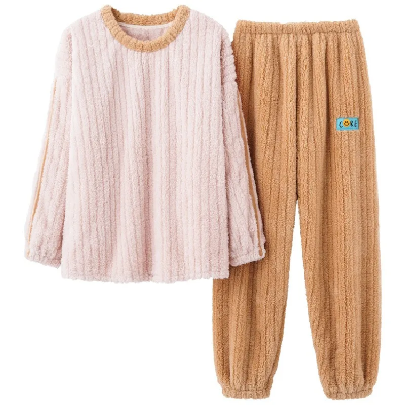 Coral Velvet Warm 2PCS Pajamas Suit Women Winter New Loose Nightwear Lovely Plush Home Wear Full Sleeve Pant Lounge Sleepwear
Coral Velvet Warm 2PCS Pajamas Suit Women Winter New Loose Nightwear Lovely Plush Home Wear Full Sleeve Pant Lounge Sleepwear