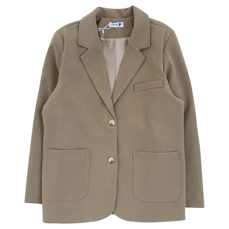 Yeeloca Spring Simple Temperament Suit Coat Women's Office Lady Solid Single Breasted Notched Coat Korean Loose Coat
Yeeloca Spring Simple Temperament Suit Coat Women's Office Lady Solid Single Breasted Notched Coat Korean Loose Coat