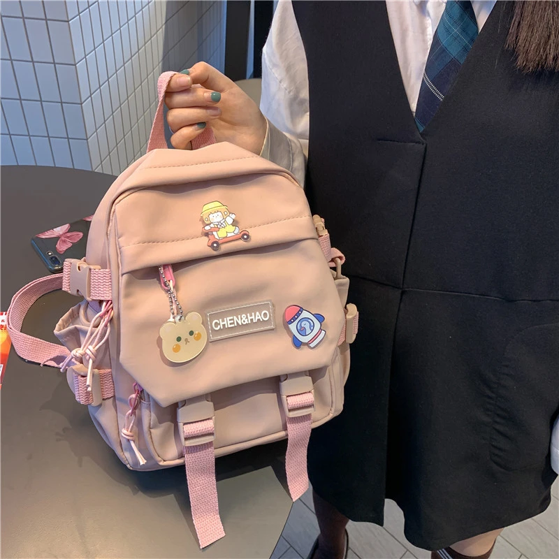 Cute LadiesBackpack Girls School Bag Waterproof Nylon Fashion Japanese Casual Teenager Girl's Female Knapsack
Cute LadiesBackpack Girls School Bag Waterproof Nylon Fashion Japanese Casual Teenager Girl's Female Knapsack