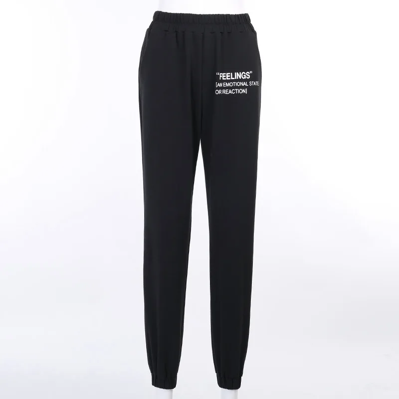 Feeling Letter Print Fashion Sweatpants Women Clothes Streetwear Joggers Comfortable Hight Waist Harem Pants
Feeling Letter Print Fashion Sweatpants Women Clothes Streetwear Joggers Comfortable Hight Waist Harem Pants