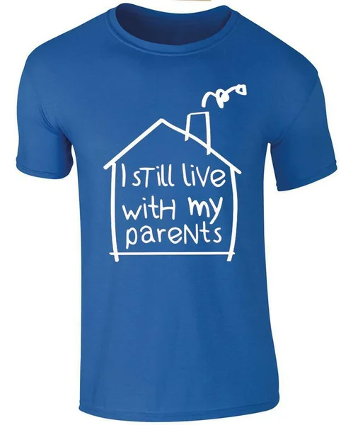 Мужская футболка-забавная футболка «Я все еще живу с родителями»
Мужская футболка-забавная футболка «Я все еще живу с родителями»