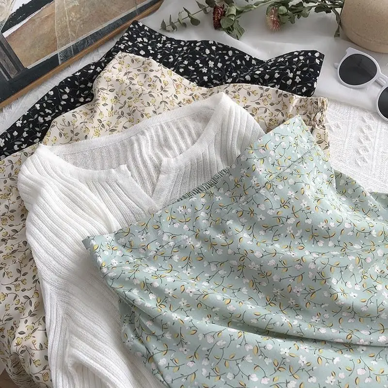 Summer floral skirt female 2021 new Korean high waist thin Chiffon medium length A-line skirt Fairy Dress
Summer floral skirt female 2021 new Korean high waist thin Chiffon medium length A-line skirt Fairy Dress