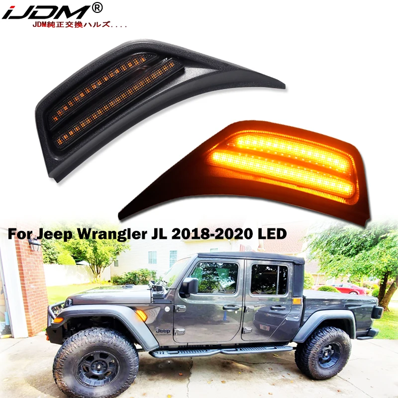 iJDM Side Marker Lights, Fender Flares Lights Parking Lamp Compatible for Jeep Wrangler 2018 2019 2020 Amber Turn Signal Lights
iJDM Side Marker Lights, Fender Flares Lights Parking Lamp Compatible for Jeep Wrangler 2018 2019 2020 Amber Turn Signal Lights