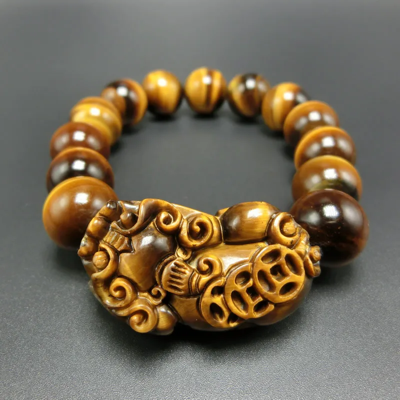 Natural Tiger's Eye Stone Lucky Pixiu Bracelet Men Women Tigers Eye Crystal Healing Stones Elastic Beaded Bracelets Amulet Gifts
Natural Tiger's Eye Stone Lucky Pixiu Bracelet Men Women Tigers Eye Crystal Healing Stones Elastic Beaded Bracelets Amulet Gifts