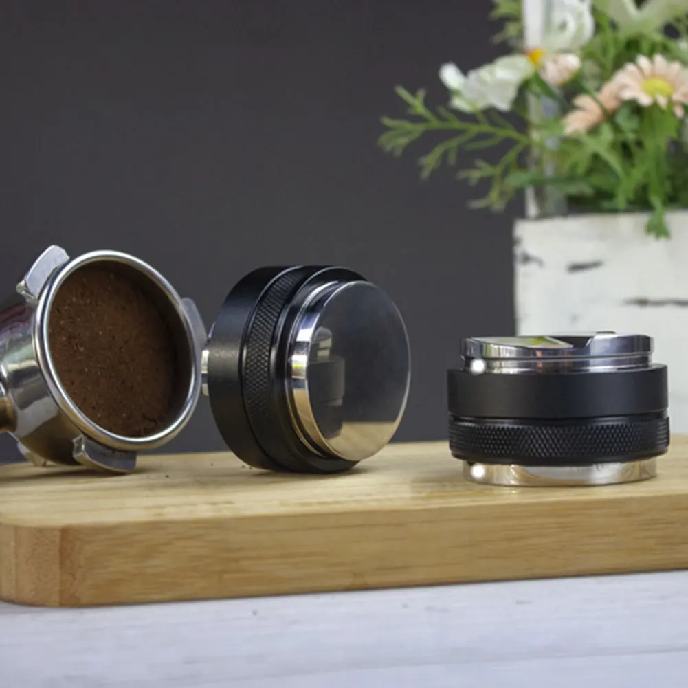 53mm Dual Sided Stainless Steel Coffee Tamper, 3 Angled Slopes and Flat Base Espresso Tamper Coffee Tool Kitchen Tools
53mm Dual Sided Stainless Steel Coffee Tamper, 3 Angled Slopes and Flat Base Espresso Tamper Coffee Tool Kitchen Tools