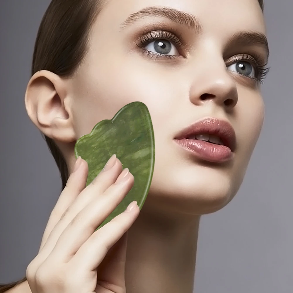 Drop Shipping Jade Face Roller Gua Sha Facial Massager 100% Natural Real Stone Gouache Scraper Face Skin Care Massage Tools
Drop Shipping Jade Face Roller Gua Sha Facial Massager 100% Natural Real Stone Gouache Scraper Face Skin Care Massage Tools