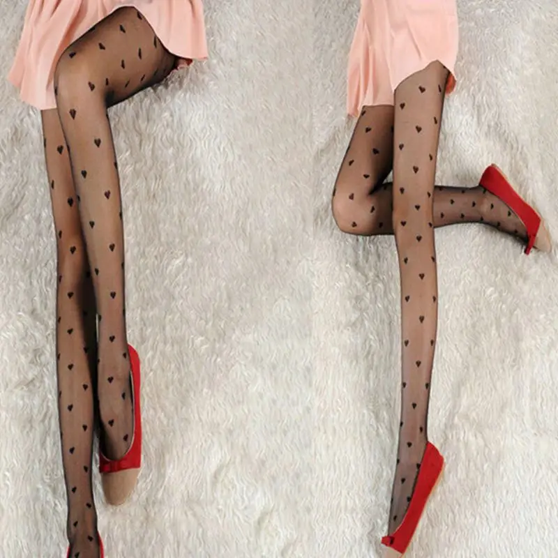 Womens Sexy Vintage Heart Polka Dot Print Pantyhose See-Through Tights Stockings Seamless Jacquard Fishnet Mesh Party Lingerie
Womens Sexy Vintage Heart Polka Dot Print Pantyhose See-Through Tights Stockings Seamless Jacquard Fishnet Mesh Party Lingerie