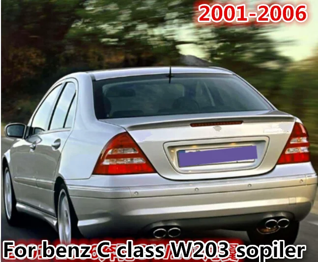 Для benz C class w203 спойлер 4-дверный clase c-klasse хвост AMG Стиль FRP Материал задний Багажник
