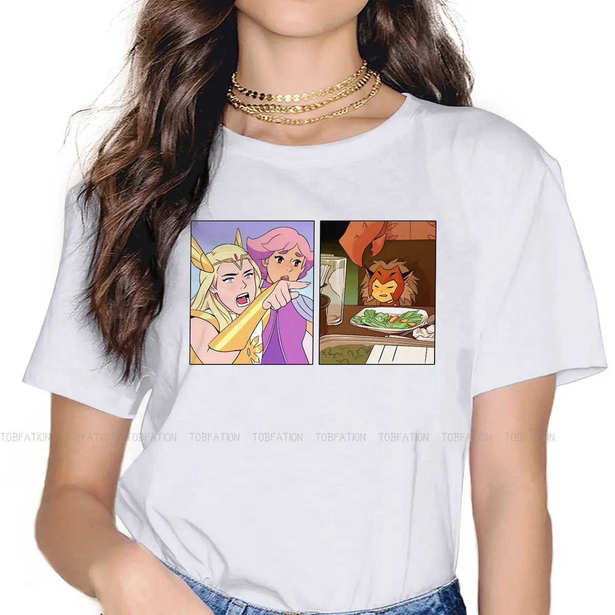 She Ra and the Princesses of Power Adora TV Women T Shirt Yelling At Catra Meme Female Tops Funny Tees Ladies 4XL Cotton Tshirt
She Ra and the Princesses of Power Adora TV Women T Shirt Yelling At Catra Meme Female Tops Funny Tees Ladies 4XL Cotton Tshirt