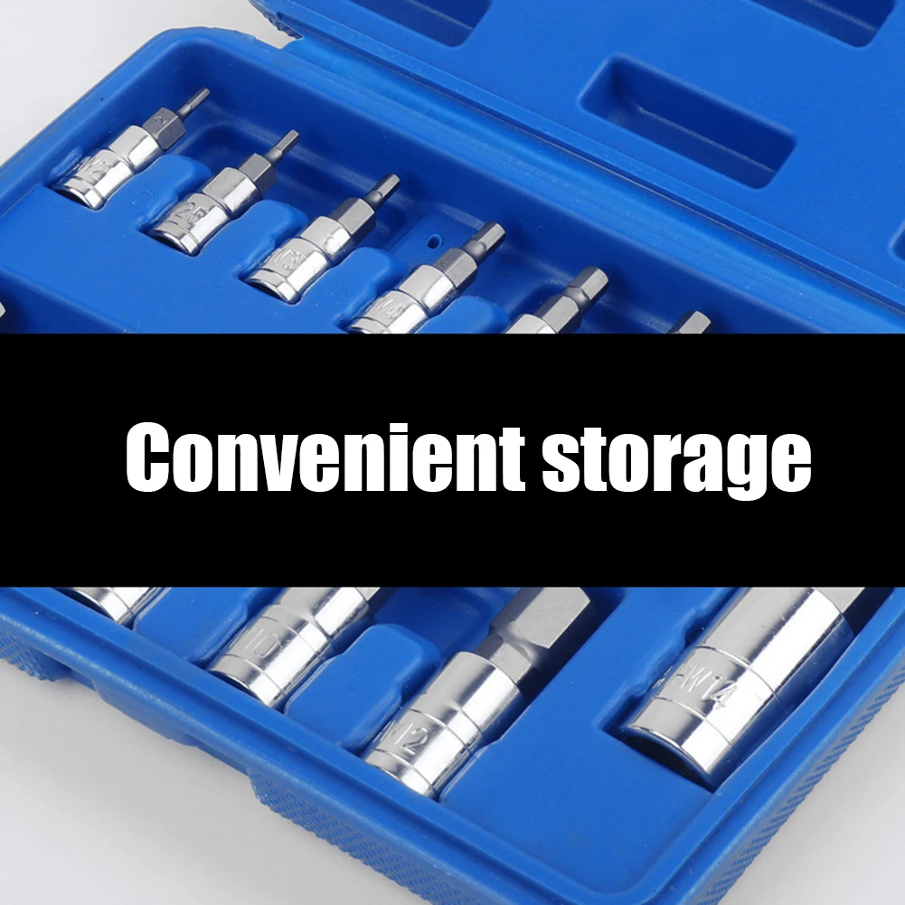 13pcs Ratchet Torx Hexagon Bits Socket Set Extension Holder Adapter with Plastic Storage Box Wrench Spanner Sleeve
13pcs Ratchet Torx Hexagon Bits Socket Set Extension Holder Adapter with Plastic Storage Box Wrench Spanner Sleeve