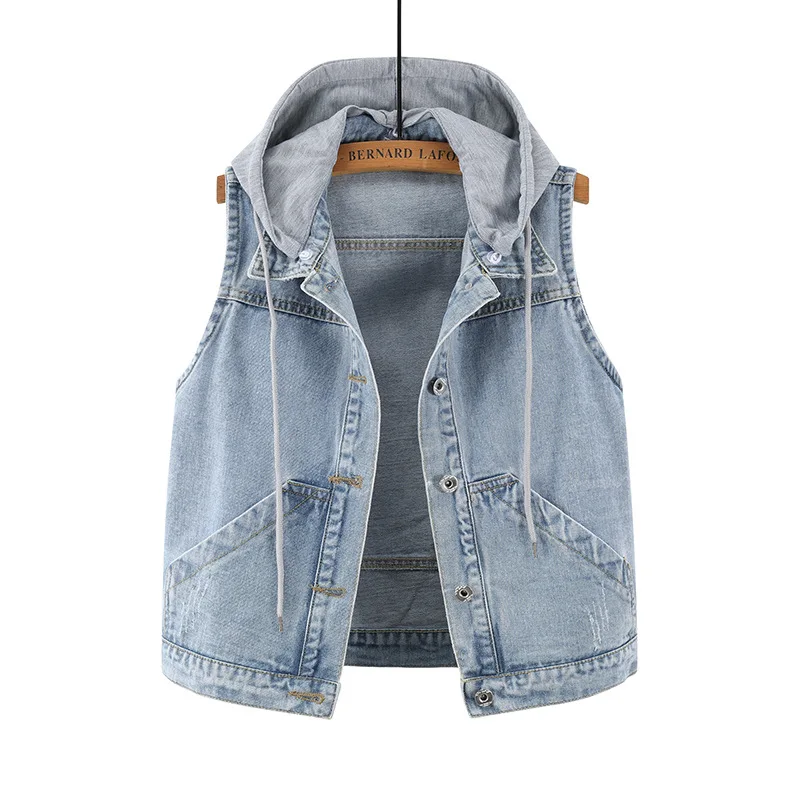 2021 new spring and autumn cropped top sleeveless denim vest women loose vest waistcoat jacket vest
2021 new spring and autumn cropped top sleeveless denim vest women loose vest waistcoat jacket vest