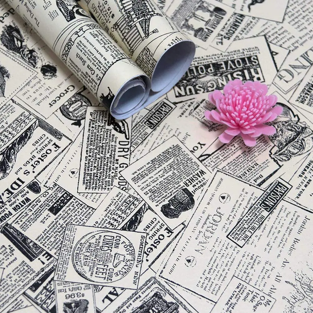 LUCKYYJ Vintage Newspaper Peel and Stick Wallpaper Decorative Wall Sticker Waterproof Vinyl Self Adhesive Shelf Drawer Liner
LUCKYYJ Vintage Newspaper Peel and Stick Wallpaper Decorative Wall Sticker Waterproof Vinyl Self Adhesive Shelf Drawer Liner
