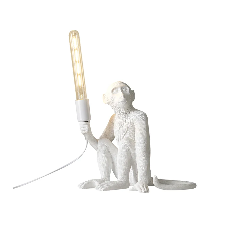 

Современный итальянский дизайн настольная лампа креативный арт-деко Смола обезьяна светодиодный настольный светильник для гостиной спаль...