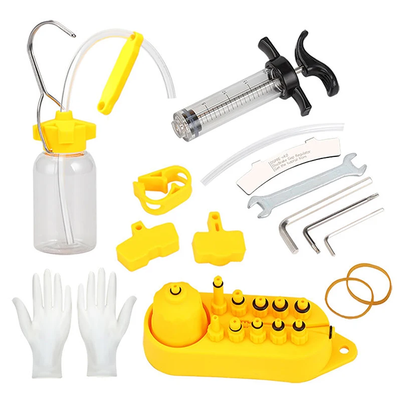 TOOPRE Hydraulic Mineral/ DOT 2 In 1 Brake Bleed Kit Bike Brake Multifunctional Oil Injector Bicycle Oil Dish Filling Tool
TOOPRE Hydraulic Mineral/ DOT 2 In 1 Brake Bleed Kit Bike Brake Multifunctional Oil Injector Bicycle Oil Dish Filling Tool