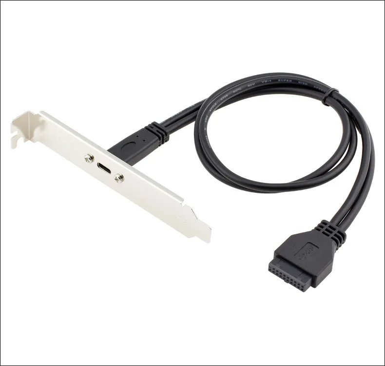 USB 3.1 Type C USB-C Female with Panel Mount Screw to USB 3.0 Motherboard 20pin Header Cable 50cm
USB 3.1 Type C USB-C Female with Panel Mount Screw to USB 3.0 Motherboard 20pin Header Cable 50cm