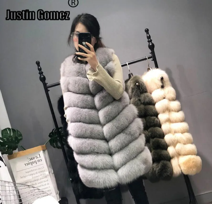 Women's Coat Western Style Perfect Look 120CM Detachable Sleeve Natural Fox Fur Jacket Fashionable Atmosphere Real Fur Outwear
Women's Coat Western Style Perfect Look 120CM Detachable Sleeve Natural Fox Fur Jacket Fashionable Atmosphere Real Fur Outwear