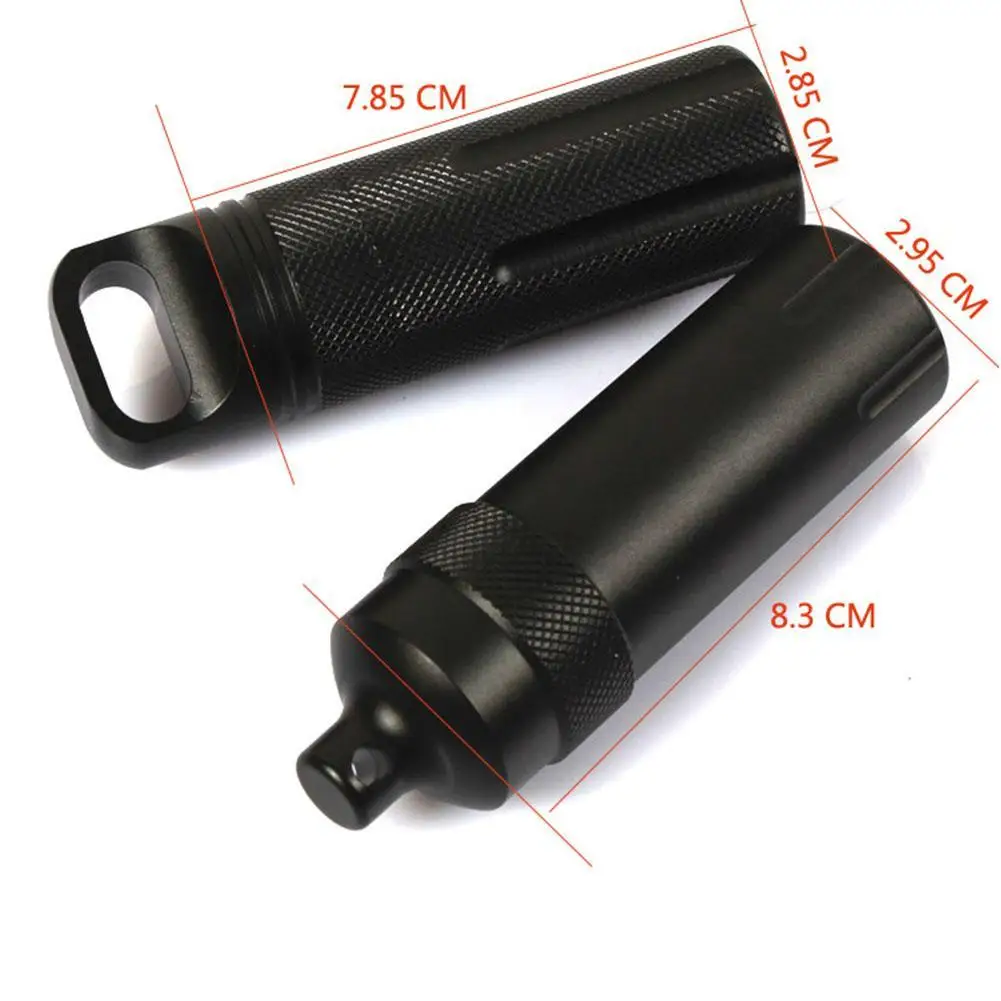 New Waterproof Capsule Seal Bottlealuminum Alloy Outdoor Pill Container Survival Box Tank Capsule Bottle Pill L6S5
New Waterproof Capsule Seal Bottlealuminum Alloy Outdoor Pill Container Survival Box Tank Capsule Bottle Pill L6S5