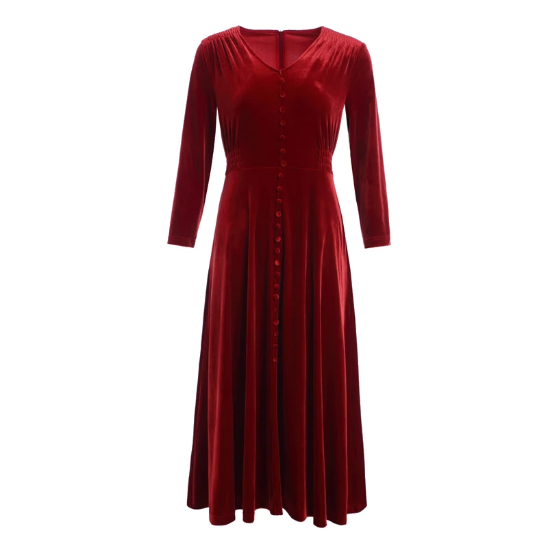 OSY High End Velvet Women's Dress Spring 2021 New Slim Waist V-neck Mid Length Skirt
OSY High End Velvet Women's Dress Spring 2021 New Slim Waist V-neck Mid Length Skirt