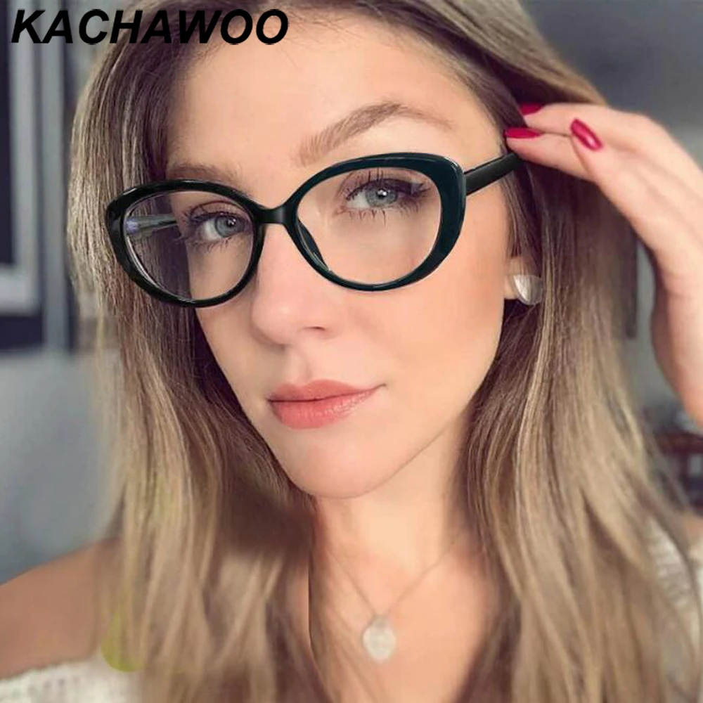 Оправа для очков Kachawoo, женские Овальные очки кошачий глаз, с защитой от сисветильник, из TR90, черного ацетатного волокна, 2021
Оправа для очков Kachawoo, женские Овальные очки кошачий глаз, с защитой от сисветильник, из TR90, черного ацетатного волокна, 2021