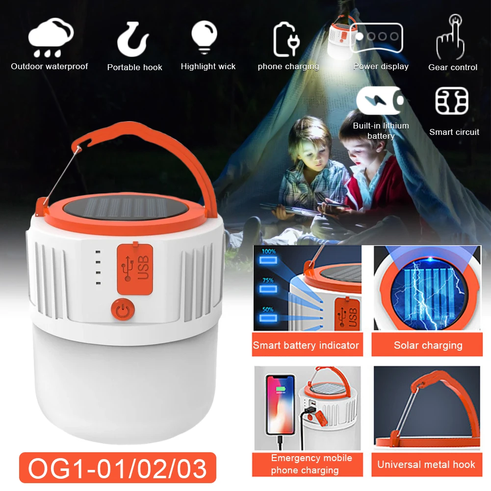Outdoor 24LED camping light night market bulb light battery display solar USB input and output
Outdoor 24LED camping light night market bulb light battery display solar USB input and output