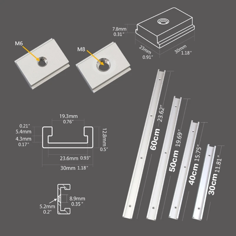 Type-30 Woodworking T Track Slot 30-60cm T-tracks Slot Miter Track T-Slot Miter Fixture Slot for Router Table Woodworking Tools
Type-30 Woodworking T Track Slot 30-60cm T-tracks Slot Miter Track T-Slot Miter Fixture Slot for Router Table Woodworking Tools