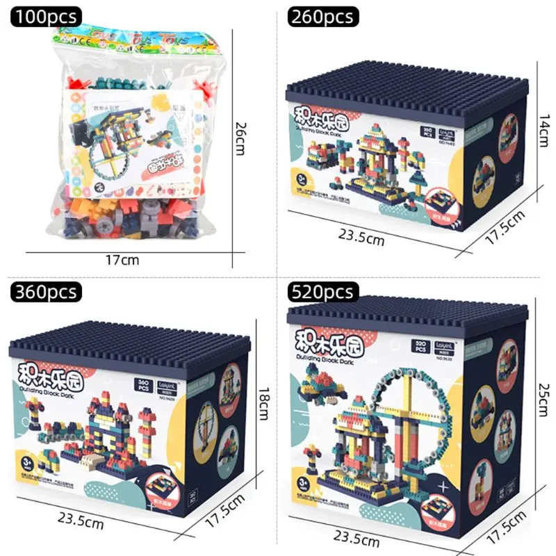100/260/360/520Pcs/Set Building Blocks Toys Kids-Parents Interactive Early Educational Toy for Children Playing Kit
100/260/360/520Pcs/Set Building Blocks Toys Kids-Parents Interactive Early Educational Toy for Children Playing Kit
