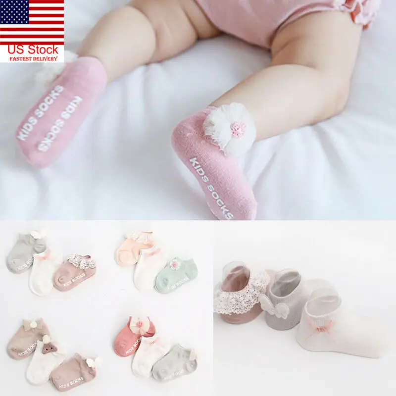 Lioraitiin 4 Styles 3Pair/Set Toddler Girl Socks Cute Baby Kids Breathable Soft Cotton Children Lace Bow 
Lioraitiin 4 Styles 3Pair/Set Toddler Girl Socks Cute Baby Kids Breathable Soft Cotton Children Lace Bow