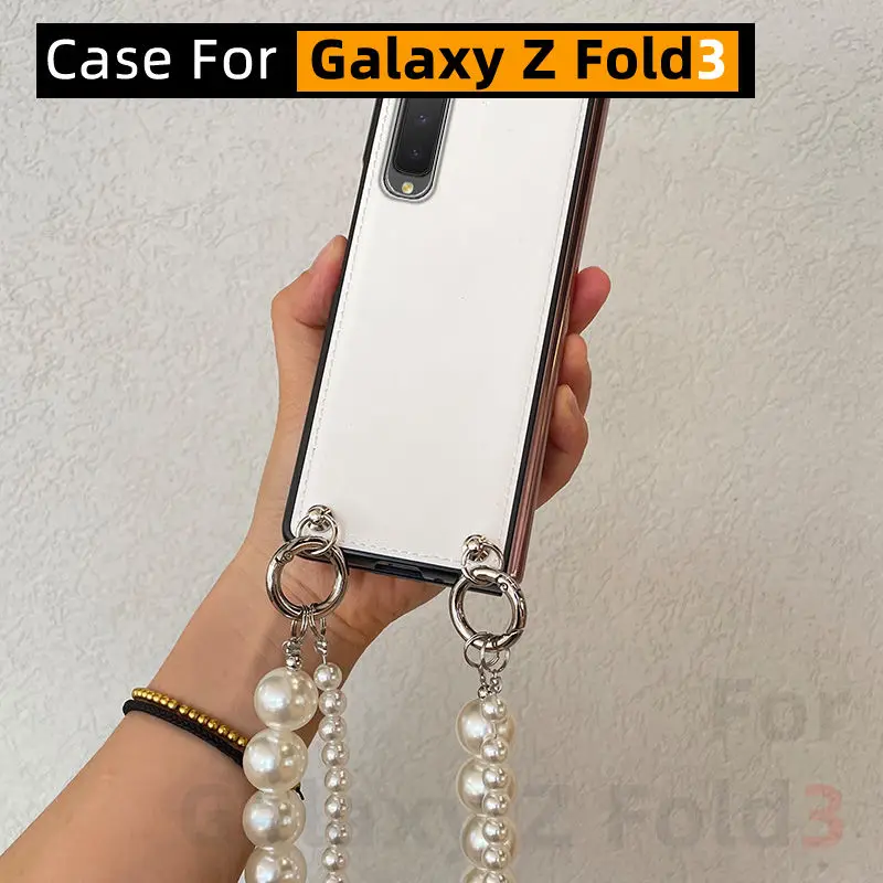 Чехол для телефона с жемчужной цепочкой для Samsung Galaxy Z Fold3, чехол для телефона Galaxy Z Fold 3
Чехол для телефона с жемчужной цепочкой для Samsung Galaxy Z Fold3, чехол для телефона Galaxy Z Fold 3