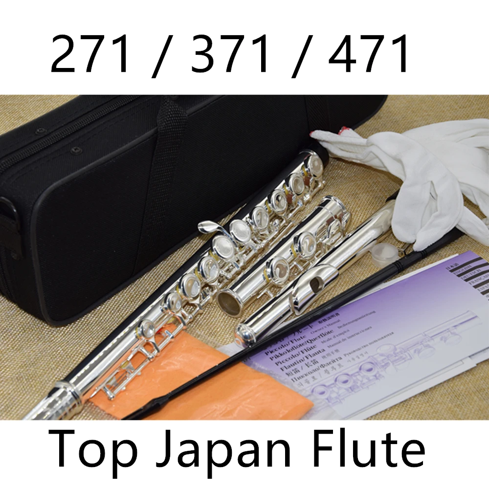 Топ японская флейта FL 471 Профессиональный Мельхиор C Ключ 16 Флейта с отверстиями