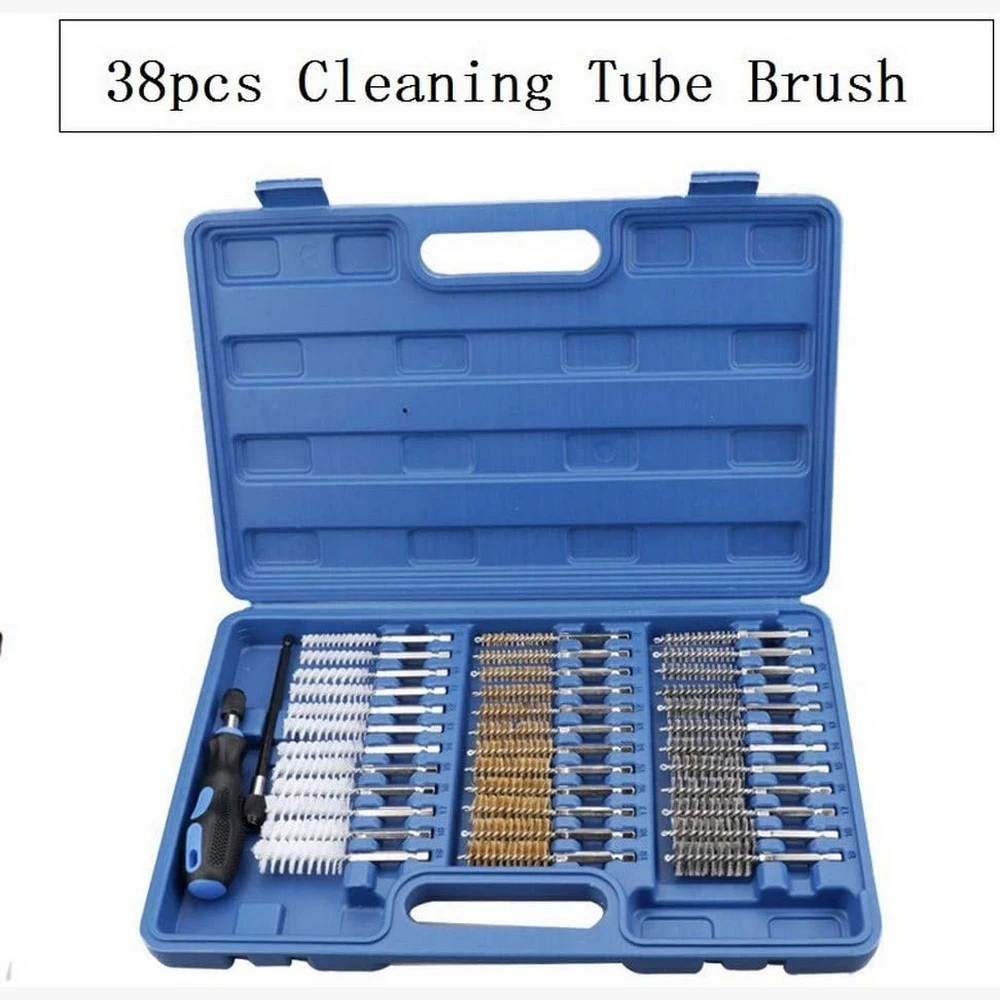 38pcs /set Industrial Wire Brush Nylon Brush Set Professional Tube Brush Inner Wall Brush Daily Bucket Cleaning Tool Set
38pcs /set Industrial Wire Brush Nylon Brush Set Professional Tube Brush Inner Wall Brush Daily Bucket Cleaning Tool Set