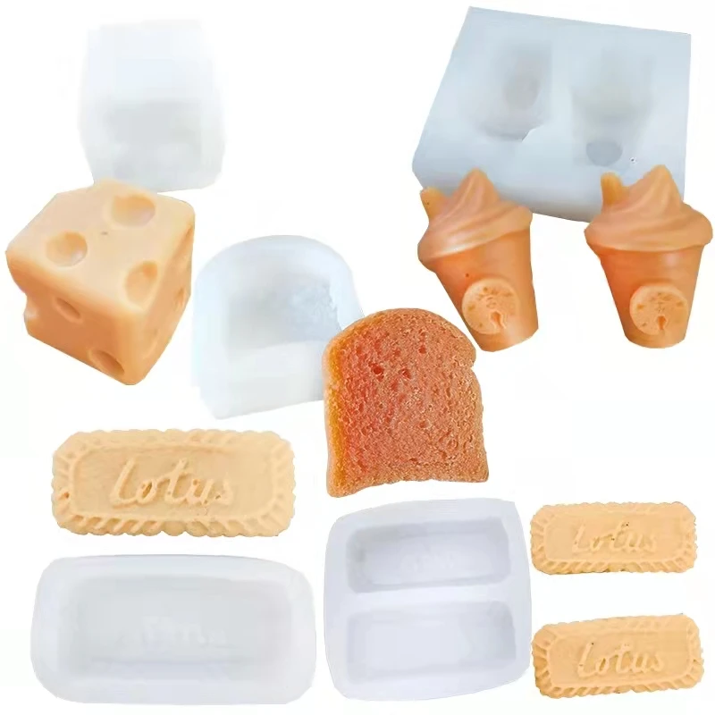 Homemade Mold Biscuit Cheese Bread Cake Chocolate Silicone Mould for Making Candle Aromatherapy Soap
Homemade Mold Biscuit Cheese Bread Cake Chocolate Silicone Mould for Making Candle Aromatherapy Soap