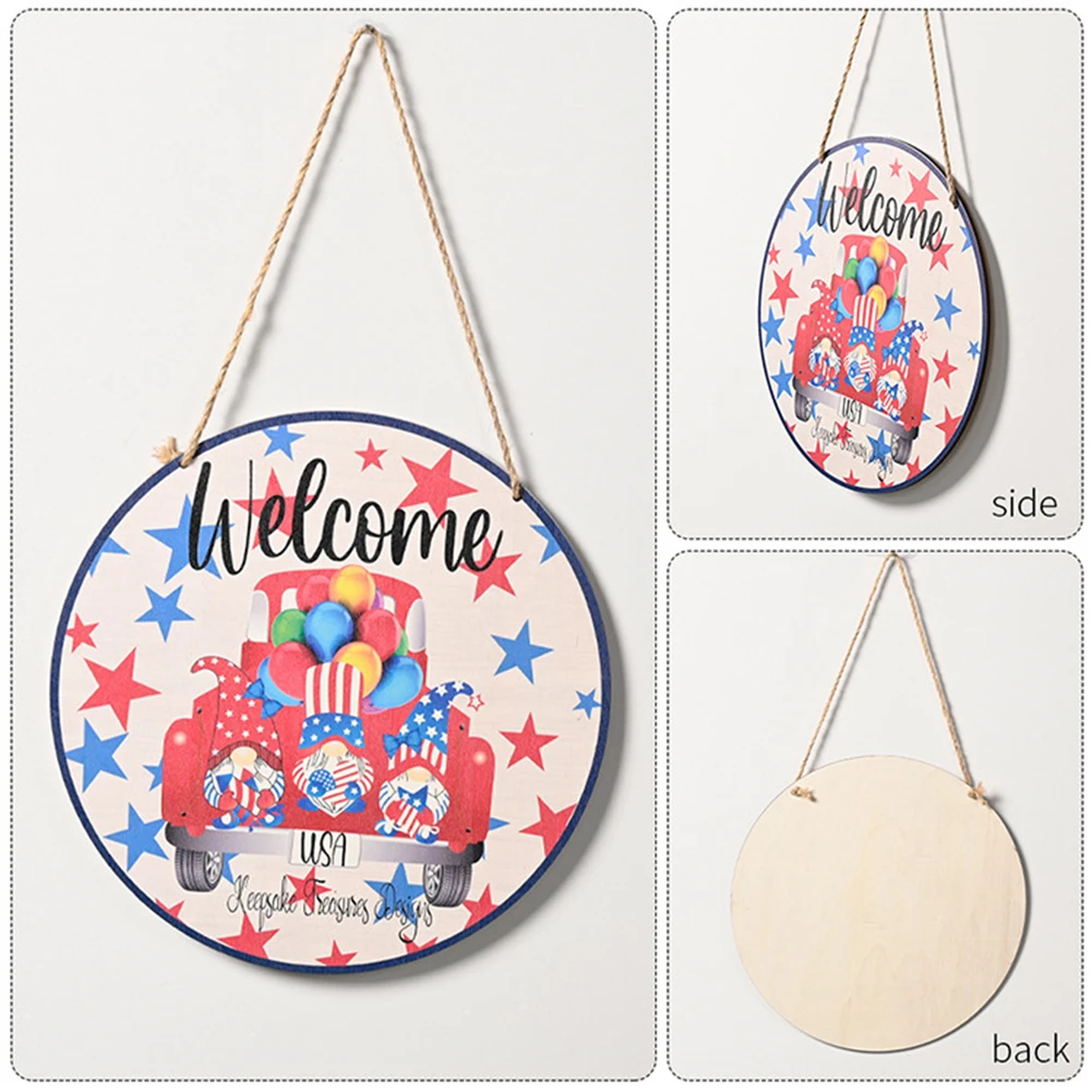 Independence Day Welcome Wood Sign 4th of July Wood Hanging Sign Patriotic Welcome Round Door Sign Welcome Wooden
Independence Day Welcome Wood Sign 4th of July Wood Hanging Sign Patriotic Welcome Round Door Sign Welcome Wooden