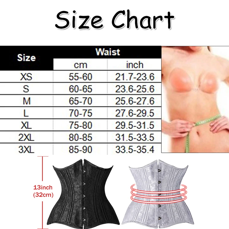 Sexy Lace Up High Waist Trainer Corset Top Control Body Slimming Tummy Girdles Underbust Women Bustier Plus Size Black White
Sexy Lace Up High Waist Trainer Corset Top Control Body Slimming Tummy Girdles Underbust Women Bustier Plus Size Black White